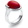 Morellato Anello Cabochon rosso 14