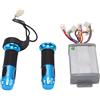 Akozon Controller del Driver del Motore della Spazzola, Regolatore di velocità del Motore della Spazzola 24V 800W con Impugnatura Dell'acceleratore per Triciclo Elettrico per Scooter