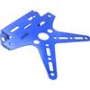 Fydun Portatarga Moto,Fydun Staffa Moto Porta Targa Moto Universale Angolo Regolabili,Staffa Portatarga Moto Anti-Ruggine Blu Staffa Luce Moto in Alluminio