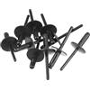 VekAuto Rivetto Per Parafango Per BMW X1 13-23, 10 Pz | Per BMW X2 18-23, X3 11-23, X4 15-23, X5 07-18, X6 08-19, Materiale: Plastica, Colore: Nero, Dim: 54x21x20mm, OE: 51777171004