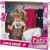 LOVE BEBÈ Kate Fashion Set - Bambola Con Vestiti