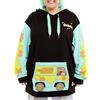 LOUNGEFLY SCOOBY DOO - FELPA CON CAPPUCCIO - MYSTERY MACHINE 2XL