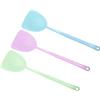 Ginwrek Scacciamosche in plastica resistente, controllo manuale, scacciamosche resistente con manico lungo, 3 pezzi