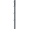 Alberts 677909 Paletto per recinzione con fascetta di fissaggio e accessori | zincato a caldo, plastificato antracite (RAL 7016) | lunghezza 1200 mm | 60 x 40 mm