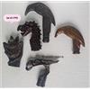 Fatto a mano Lotto di 5 manici vintage in ottone e alluminio per bastone da passeggio in l...