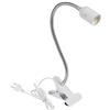 Akozon Lampada a Morsetto, 2 Tipi Regolabile Lettura LED E27 Supporto per Tattoo Light 360 Gradi Twisted Lampada Tavolo EU Spina 110 − 240V Lder con Clip Scrivania