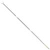 Dorccsi Asta telescopica da 130 cm con gancio in acciaio inox, lunga portata per armadio, con gancio e maniglia antiscivolo per soffitto, scaffale, asta appendiabiti per armadio, con gancio