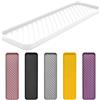 HvOvMvE Vassoio organizer in silicone per lavelli da cucina e bagno, lavabile in lavastoviglie, antiscivolo, vassoio organizer per cassetti del bagno, perfetto per trucchi e bigiotteria (Bianco)