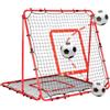 BaseGoal Rete Rimbalzo Calcio Pieghevole, 85 * 85 cm Rete da Rimbalzo per Pallavolo, Reti PE a Doppio Strato, Angolo Regolabile, Formazione Sulle Competenze per Calcio, Pallavolo e Pallacanestro