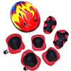 ARTOCT Set di 7 ginocchiere in linea per bambini, con protezioni regolabili per il casco, skateboard, set di protezioni per lo sport