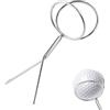 Générique Copertura per palla da traino - Raccoglitore per pallone da golf 10,5 x 3,8 cm | Strumento di selezione portatile di tipo inserimento | Pinza per impugnatura in acciaio inossidabile | Per le donne