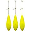 Generico PMFISHING Set 3 Pezzi Evo Beach con Mini Trave inox plastificatura extra fosforescente Long Arm Pesca Surfcasting Beach Ledgering Fondo Orate Saraghi Mormore Pronto Pesca (85gr 3pz)