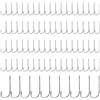 Générique Fishing Hooks, Bass Fishing, 1,42 x 0,53 pollici, 100 Pack Barbed Bait Holder Lure Jig, Durable Tackle for Crappie, Salmon, Walleye, Surf, Boat, Ice, River, Kayak, Lake, Bank