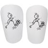 Buxuaaaa 1 paio di parastinchi da calcio, piccoli accessori protettivi per atleti di calcio, 8 x 5 cm, 10 x 6 cm, 12 x 7,8 cm