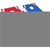 Generic Gioco Cornhole - Gioco di lancio Fagioli Bag - Tavola segnapunti da 22,8 x 20 pollici | Include 8 sacchetti per fagioli | Giocattoli portatili per patio e giardino | Bambini | Campeggio