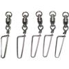 KJHBV Connettore da Pesca in Acciaio e Rame 27mm 10 Pezzi con Girella Flessibile e Rotazione Liscia per Attrezzatura da Pesca