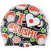 HAND SPORT I Love Sushi, Cuffia in Silicone, Cuffia Piscina, Cuffia Nuoto, Taglia Unica