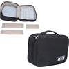 FAUOSWUK Borsa per Macchina da caffè Borsa da Viaggio Multifunzionale e Protettiva per Campeggio e attività All'aperto Portatile Nera 25x19x10 Cm
