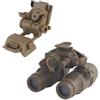 DYCZMALQ Modello tattico NVG fittizio Airsoft Side Flipping binocolo Visione Notturna Modello Con NVG Casco Stand Mount Per Cosplay. (T)
