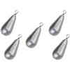 Pescasubito.com 5 Piombi 20Gr Goccia con Girella Ogiva Pera Grezzi Pesca a Fondo Pesi Lancio
