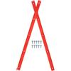 Ciieeo Kit Rib Bones Rail in ABS per Skateboard e Longboard con Design 1 Arancione Resistente all'Usura per Skateboard Elettrico