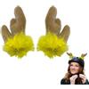Wectirc Peluche corna di cervo | Decorazioni carine per snowboard | Decorazioni carine per snowboard, accessori per casco da moto per sci, ciclismo, snowboard