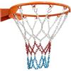Xdyyjrasa Sostituzione rete da basket - Rete da basket con catena in acciaio a lunga durata, reti metalliche spesse 4, 1 mm per caduta diretta, adatta a canestri standard