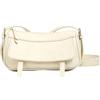 Generic Borsa a tracolla in pelle vintage di grande capacità elegante quadrata borse a tracolla per le donne casual viaggi lavoro, bianco, alla moda