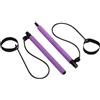 Generico Barra Per Pilates Allungata Fusion - Asta Leggera Ed Elastica Per Scolpire Il Corpo, Bilanciere Portatile Per Resistenza Tonificante, Ganci Per Fasce Di Tensione Multidirezionali + Guaina In Schiuma C