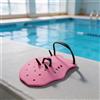 EfforPrac 2 pagaie da nuoto in silicone con cinghie regolabili, per uomini e donne, sport acquatici, allenamento, immersioni, nero, blu, rosa, arancione (rosa)