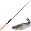 Generic Canna da pesca, canna telescopica da 50 cm, per pesca invernale sul ghiaccio, per acqua salata, lago, mare, kayak, barca, all'aperto, trota, panfish, crappie, pescatori, pescatori uomini