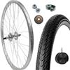 MADICKS Cerchio Ruota Posteriore Completa 28" x 1.75 con Copertone e Camera d'Aria - Cerchio Alluminio/Acciaio per City Bike e Trekking - Ruota Libera 7 Velocità - Dadi Fissaggio e Flap Inclusi