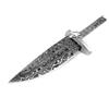 LAMA COLTELLO FAI DA TE GREZZO BLANK BLADE LAMA FISSA CACCIA ACCIAIO DAMASCO