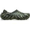 Crocs Echo Marbled - Zoccoli unisex per adulti, Oliva polverosa/Multicolore, 45-46 EU