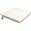 Enrico Coveri Home Cuscino per Sedia Giardino39X39 Sfoderabile Impermeabile Ecru