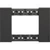 BTICINO Placca Living Now 3 moduli Nero - KA4803KG