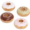 Le Toy Van - TV332 - Gioco educativo ciambelle finte, giocattolo per bambini, 2 anni, set da 4 donuts con confezione regalo, gioco Montessori, in legno naturale FSC e colori a base d'acqua