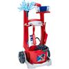 Theo Klein 6741 Carrello delle Pulizie Vileda, con mocio, Secchio, Scopa e Altro, Design Vileda, Dimensioni del Carrello: 29 cm x 24 cm x 60 cm, Giocattolo per Bambini a Partire dai 3 Anni di età