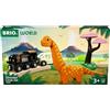 BRIO World — Set trenino con dinosauri 36098 | trenino giocattolo per bambini dai 3 anni in su