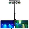 BEAMZ PARTY BAR 2 BARRA LUCI CON 2 PAR 12 LED RGBW + 2 DERBY RGBW