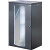 Techly Professional 366853 Armadio Rack 19 a Muro 22U P 600mm L 800mm Porta Vetro Nero Nero