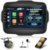 NHOPEEW Qualcomm 8 core 4+64G DAB/DAB+ Autoradio per Jeep Renegade 2016-2020 - Radio da 9 pollici con supporto Carplay e Android Auto, WLAN e GPS, ventola DSP + telecamera posteriore