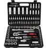 Fenix Home Set Chiavi a Bussola 108 Pezzi con Cricchetto Reversibile 1/4 e 1/2, Cassetta Attrezzi Professionale in Acciaio Cromo Vanadio, Kit Bussole e Punte per Meccanica Auto e Fai da Te