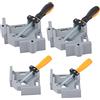 KATSU Tools KATSU 90 Gradi Morsetti Angolari ad Angolo Retto, 4 Pezzi 2 Dimensioni Morsa Angolare in Lega di Alluminio a Manico Regolabile con Ganascia per Lavorazione del Legno Saldatura Carpentiere