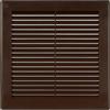 Vent Systems 200 x 200 mm - Copertura di ventilazione marrone - Slits di ventilazione quadrati e piatti con zanzariera - Aperture di ventilazione HVAC per bagno, ufficio domestico - Griglia