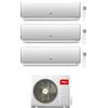 Tcl CONDIZIONATORE TCL TRIAL SPLIT ELITE F2 12000+12000+12000 BTU WIFI INVERTER MT4250 A++