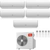 Tcl CONDIZIONATORE TCL PENTA SPLIT ELITE F2 9000+9000+9000+9000+12000 BTU WIFI INVERTER MT4250 A++