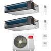 Tcl CONDIZIONATORE TCL DUAL SPLIT CANALIZZATO 18000+18000 BTU WIFI INVERTER MT4250 A++