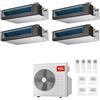 Tcl CONDIZIONATORE TCL QUADRI SPLIT CANALIZZATO 9000+18000+18000+18000 BTU WIFI INVERTER MT4250 A++