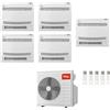 Tcl CONDIZIONATORE TCL PENTA SPLIT CONSOLE A PAVIMENTO 9000+9000+9000+9000+9000 BTU WIFI INVERTER MT4250 A++